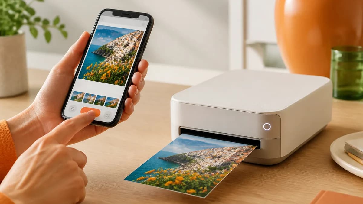 Печать фотографии с iPhone через AirPrint на домашнем принтере