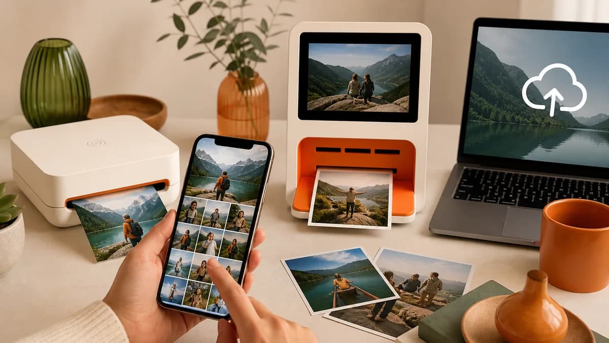 Печать выбранных фотографий с телефона на фотобумаге